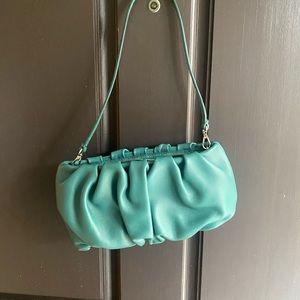 STAUD Bean Bag/Convertible Clutch. Green